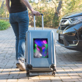 「ブルークラスター」ビニールクラフトシール シール (スーツケースインサイチュ)