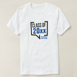 ブルークラス年度スピーチバブル Tシャツ