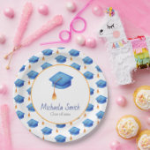 ブルークラス高校卒業パーティー ペーパープレート (パーティー)