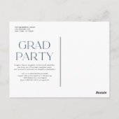 ブルークラス2022ミニマルモダン主義の卒業 ポストカード (裏面)