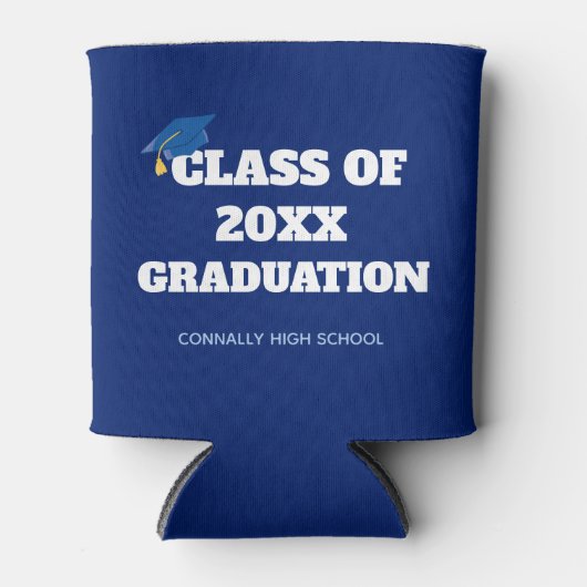 ブルークラス2025カスタム年卒業 缶クーラー (正面)