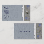 ブルークラックルビジネスカード 名刺 (正面/裏面)