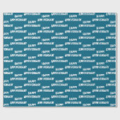 ブルークラッシュのアニバーサリーラップ ラッピングペーパー (フラット)