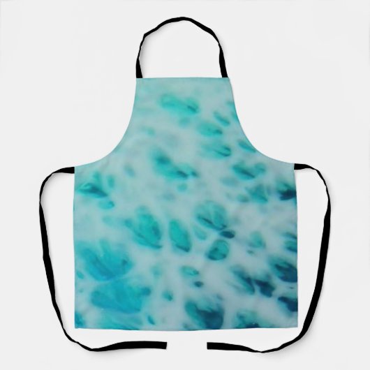 ブルークラッシュ - 抽象的な海岸の芸術作品 エプロン (正面)