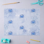 ブルークラブの水彩画 薄葉紙 (クラフト)