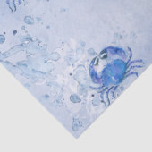 ブルークラブの水彩画 薄葉紙 (詳細)