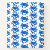 ブルークラブ ビーチ オーシャンパターン ノートブック (裏面)