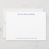 ブルークラブ ビーチ オーシャン柄 ノートカード (裏面)