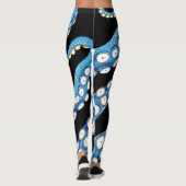 ブルークラーケンタコス触手アート レギンス (裏面)