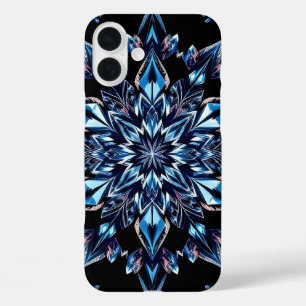 ブルークリスタルエフェクト iPhone 16 PLUSケース