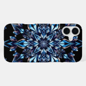 ブルークリスタルエフェクト iPhoneケース (裏面横)
