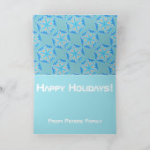 ブルークリスタルスノーフレーク季節カード シーズンカード (内部)