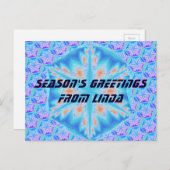 ブルークリスタルスノーフレーク シーズンポストカード (正面/裏面)