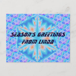 ブルークリスタルスノーフレーク シーズンポストカード