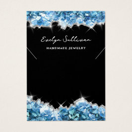 ブルークリスタルネックレスディスプレイカード