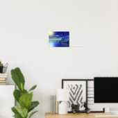 ブルークリスタルマウンテン ポスター (ホームオフィス)