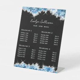 ブルークリスタル価格表 台座サイン