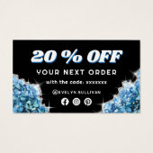 ブルークリスタル割引カード (裏面)