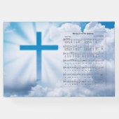 ブルークリスチャン十字白雲記念賛美歌 ゲストブック (裏面)