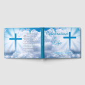 ブルークリスチャン十字白雲記念賛美歌 ゲストブック (全面)