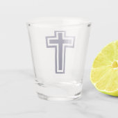 ブルークリスチャン違うクロス ショットグラス (裏面)