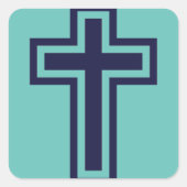 ブルークリスチャン違うクロス スクエアシール (正面)