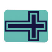 ブルークリスチャン違うクロス マグネット (横)