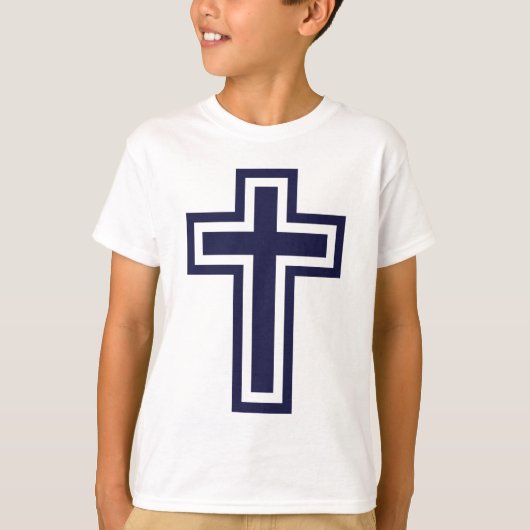 ブルークリスチャン違うクロス Tシャツ (正面)