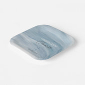 ブルークリスチャン・クロス卒業 ペーパープレート (傾斜あり)