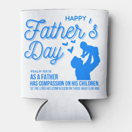 ブルークリスチャン・ハッピー・ファーザー・デー詩篇103:13 缶クーラー