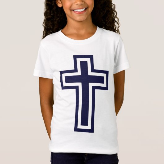 ブルークリスティアン・クロスのバリエーション Tシャツ (正面)