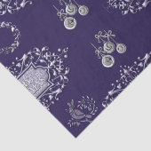 ブルークリスマスに銀色のクリスマスデコレーション 薄葉紙 (詳細)