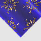 ブルークリスマスに黄金のスノーフレーク 薄葉紙 (詳細)