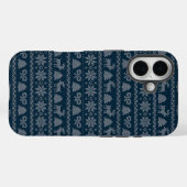 ブルークリスマスアップルiPhone 16ケース Case-Mate iPhoneケース (裏面 (横))