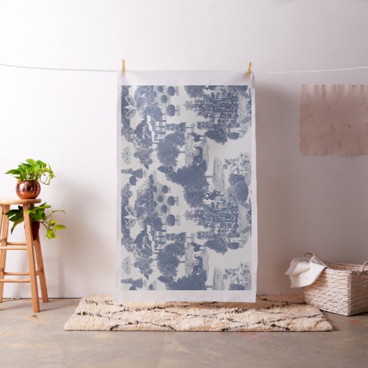 ブルークリスマスウィンターワンダーランド30» ファブリック (インサイチュ)