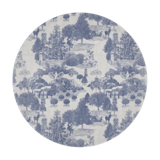 ブルークリスマスウィンターワンダーランド カッティングボード (正面)