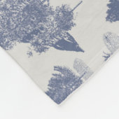 ブルークリスマスウィンターワンダーランド フリースブランケット (角)