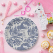 ブルークリスマスウィンターワンダーランド ペーパープレート (パーティー)