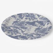 ブルークリスマスウィンターワンダーランド ペーパープレート (アングル)