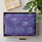 ブルークリスマスオーナメントクリスマス 薄葉紙 (ギフト)