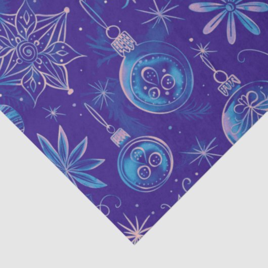 ブルークリスマスオーナメントクリスマス 薄葉紙 (詳細)