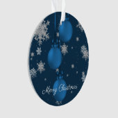 ブルークリスマスオーナメントズホリデーオーナメント オーナメント (正面)