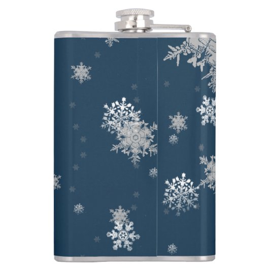 ブルークリスマスオーナメントホリデーフラスコ フラスク (裏面)