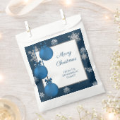 ブルークリスマスオーナメント優先バッグ フェイバーバッグ (クリップ留めされた状態)