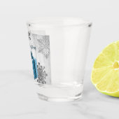 ブルークリスマスギフトホリデーショットグラス ショットグラス (右)