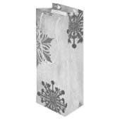 ブルークリスマスギフトホリデーワイン抱き枕 ワインギフトバッグ (裏面アングル)