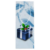 ブルークリスマスギフトワイン抱き枕 ワインギフトバッグ (裏面)