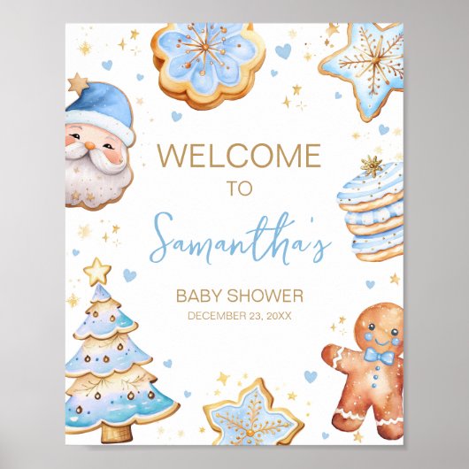 ブルークリスマスクッキーへようこそ ポスター (正面)