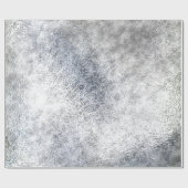 ブルークリスマスコレクションラッピング – 曇りガラス ラッピングペーパー (フラット)