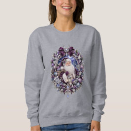 ブルークリスマスサンタTシャツ スウェットシャツ